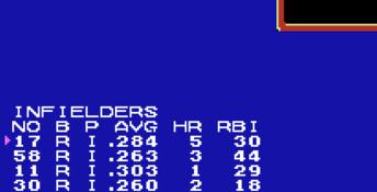 Major League Baseball (1988) NES Screenshot