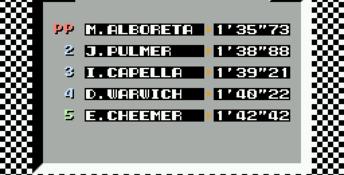 Michael Andretti's World GP NES Screenshot