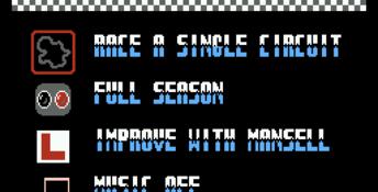 Nigel Mansell's World Championship Racing NES Screenshot