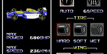 Nigel Mansell's World Championship Racing NES Screenshot