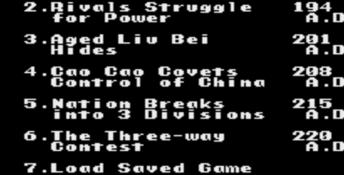 Romance of the Three Kingdoms 2 NES Screenshot