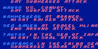 Silent Service NES Screenshot