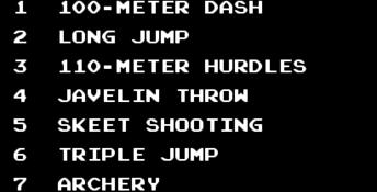 Track & Field NES Screenshot