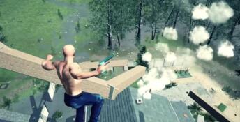 Bald Man Climbs Up