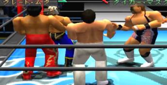 New Japan Pro Wrestling Toukon Retsuden Playstation Screenshot