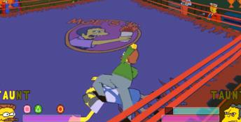 The Simpsons Wrestling Playstation Screenshot