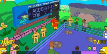 The Simpsons Wrestling Playstation Screenshot