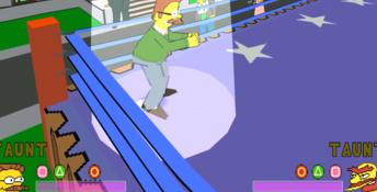 The Simpsons Wrestling Playstation Screenshot