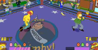 The Simpsons Wrestling Playstation Screenshot