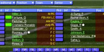 Championship Manager 2006 Playstation 2 Screenshot
