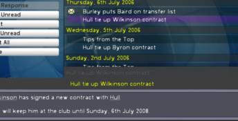 Championship Manager 2007 Playstation 2 Screenshot