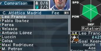 Pro Evolution Soccer Management Playstation 2 Screenshot
