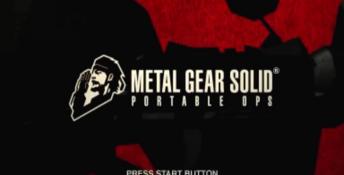 Metal Gear Solid: Portable Ops PSP Screenshot