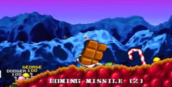Worms Saturn Screenshot