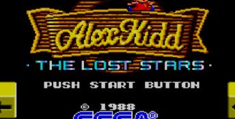Alex Kidd: The Lost Stars Sega Master System Screenshot