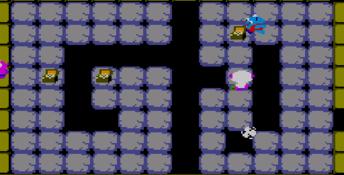 Astro Warrior & Pit Pot Sega Master System Screenshot