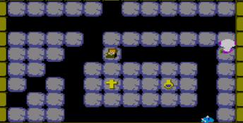 Astro Warrior & Pit Pot Sega Master System Screenshot
