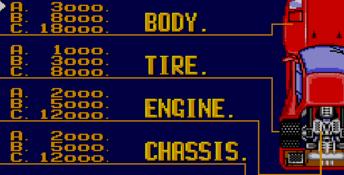 Battle OutRun Sega Master System Screenshot