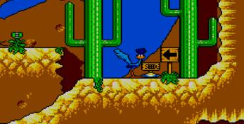 Desert Speedtrap Starring Road Runner and Wile E. Coyote Sega Master System Screenshot