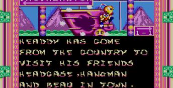 Dynamite Headdy Sega Master System Screenshot