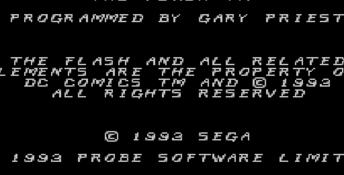 The Flash Sega Master System Screenshot