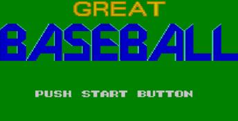 Great Baseball Sega Master System Screenshot