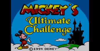 Mickey's Ultimate Challenge Sega Master System Screenshot