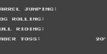World Games Sega Master System Screenshot