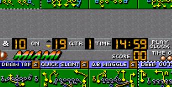 Bill Walsh College Football SNES Screenshot