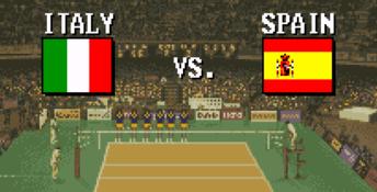 Hyper V-Ball SNES Screenshot