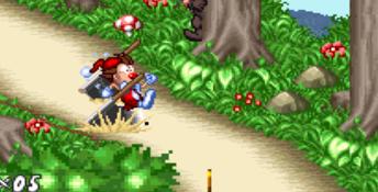 Kid Klown in Crazy Chase SNES Screenshot