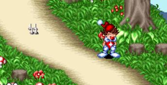 Kid Klown in Crazy Chase SNES Screenshot
