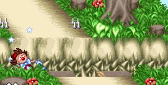 Kid Klown in Crazy Chase SNES Screenshot