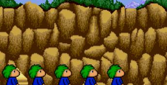 Lemmings SNES Screenshot
