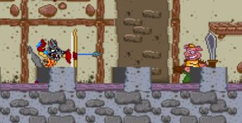 Power Piggs of the Dark Age SNES Screenshot