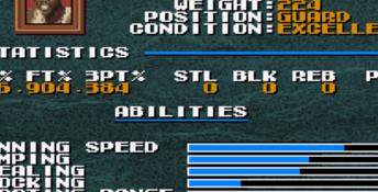 Tecmo Super NBA Basketball SNES Screenshot