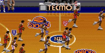 Tecmo Super NBA Basketball SNES Screenshot