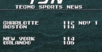 Tecmo Super NBA Basketball SNES Screenshot