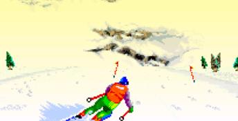 Tommy Moe's Winter Extreme: Skiing & Snowboarding SNES Screenshot