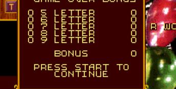 Wordtris SNES Screenshot