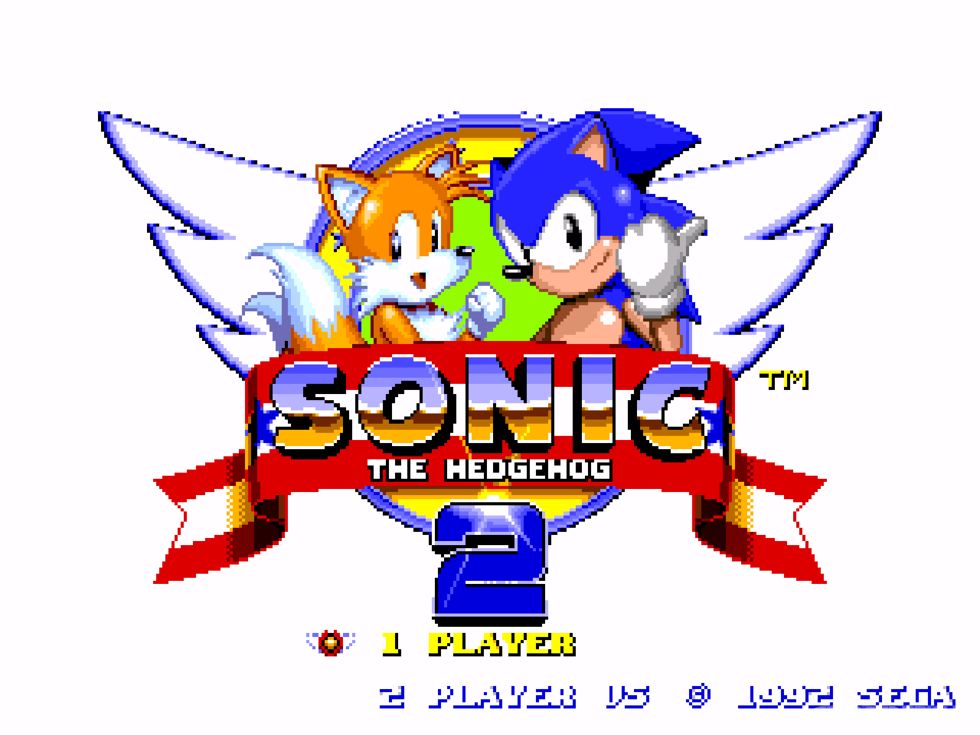 sonic the hedgehog 2 front and back
